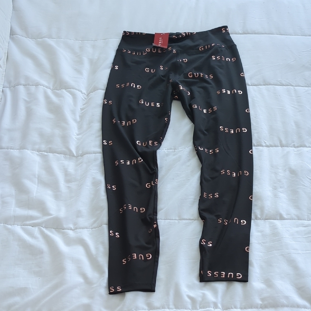 Guess Black Graphic Leggings